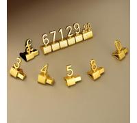 SUWEISUA 10 Sets Mini Gold Price Display Cube Signs for Jewelry GBP