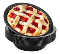 Suwimut 10 Pieces Mini Pie Pans, 5 Inch Individual Small Round Cake Pan, Reusable Nonstick Carbon Steel Pie Tins for Oven and Instant Pot Baking Chicken Pot Pies, Quiches, Fruit Pies