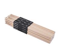 Suwimut 12 Pairs 5A Drumsticks, Classic Maple Wood Drum Sticks for Adults, Oval Wood Tip Drum Sticks Set for Jazz Drum Electronic Drums Musical Instrument Percussion