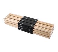 Suwimut 12 Pairs 7A Drum Sticks, Classic Maple Wood Tip Drumsticks for Beginners Students, Rock Band Musical Instrument Percussion Accessories, Consistent Weight and Pitch