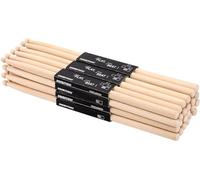 Suwimut 12 Pairs Drumsticks, Classic Maple 5B Oval Wood Tip Drum Sticks for Adults and Beginners, Musical Instrument Percussion Accessories