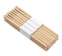 Suwimut 12 Pairs Drumsticks, Hard Maple 2B Wood Tip Drum Sticks, Exercise Drum Sticks for Adults and Beginners, Musical Instrument Percussion Accessories