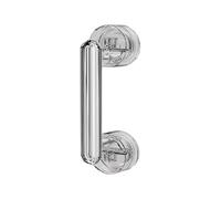 SUWOOPH Diamond Suction Cup Door Handle, Removable Household Door Handle for Bathroom, Cabinets, Glass Doors, Windows, Easy Installation, No-Drilling, Waterproof(Silver)