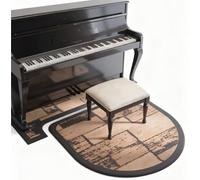 SUWOOPH Piano Soundproof Rug & Carpet Protector, Acoustic Floor Protection Pad, Non-Slip Mat for Upright Piano(70x160cm)