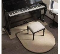 SUWOOPH Piano Soundproof Rug,Carpet Protector, Sound Dampening Non-Slip Mat for Upright Piano, Acoustic Floor Protection Pad(Beige,70x160cm+110x110cm)