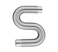 SUWOOPH Stainless Steel Wood Stove Chimney Pipe,Stretchable Camping Stove Pipe,Flexible Exhaust Fittings,Various Sizes(2m-10cm)