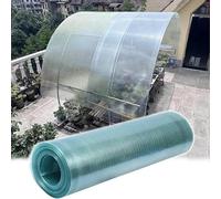 Suwooy 0.8mm Polycarbonate Roofing Sheets,Transparent Plastic Roof Panels,Glassfiber Sheet,Easy to Bend and Cut,Uv Resistant Waterproof Roofing Sheet,for Greenhouse Pergola Canopy,W×L-0.6×5m