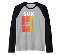 SUX Sioux City Airport Raglan Baseball Tee