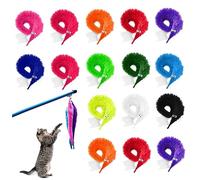 Suxdlan 16PCS Invisible Twisty Caterpillar Toy 16-Color Worms Cat Kids Trick Toy