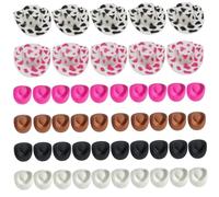 Suxdlan 50 PCS Mini Cowboy Hats Plastic Tiny Cowboy Hat Cute Mini Hats for Crafts Western for Crafts Party Dollhouse Decoration (Multi Color)