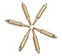 Suxdlan 6PCS Brass Whistling Arrow Tips Sound Broadheads for Archery Locate Fun