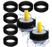 Suxdlan 8Pcs 3'' Round Cat Fountain Filter, Foam Sponge Filter for 84oz/2.5L Pet Fountains Filtering Hair Dust Debris