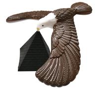 Suxdlan Balancing Bird for Kids Cute Vivid Balance Bird Relaxing Balancing Eagle with Pyramid Base Stress Relief 6.7in Toy for Finger Birthday
