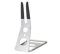 Suxdlan Bike Kickstand Non-Slip Display Bike Stand Foldable Metal Parking Rack Silver