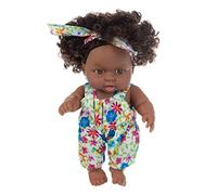 Suxdlan Black Baby Dolls 7.87 Inch African American Baby Doll Movable Joint Lifelike Black Reborn for Kids Gifts Festivals Style 5