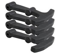 Suxdlan Cooler Latches 4Pcs T-Shaped Replacement Black Rubber Cooler Box Latches Quick & Easy Mount Cooling Box Accessories