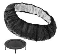 Suxdlan Mini Trampoline Spring Cover for Kids 36in 6 Hole Protective Trampoline Pad Replacement Round Oxford Cloth Tear Resistant Cover Accessories, Black