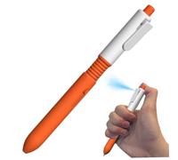Suxdlan Mini Water Gun, 6.5 Inch Creative Plastic Retractable Ballpoint Pens, Prank Toys for Kids, Adults, Orange
