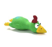 Suxdlan Safe Latex Dog Squeaky Toys Pet Puppy Teething Chicken Toy Screaming Rubber Chicken Latex Dog Toys Sound Training Funny Chew Interactive Play for Small Medium Dogs Green