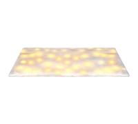 Suxdlan Snow Blanket 59x16 inch Christmas Snow Blanket Roll with LED Lights for Christmas Tree Skirt Mantle Winter Village Display