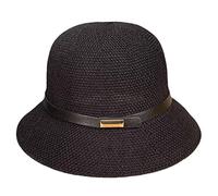 Suxdlan Summer Cloche Hats Women Straw Cloche Hat Short Brim Summer Bowler Hat with Belt for Women