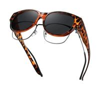 Suxdlan Sunglasses that Fit over Glasses, UV Protection Sunglasses over Glasses, Folding Lightweight Non Slip, for Walking, Driving, Travelling, Fishing