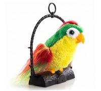 Suxdlan Talking Parrot, Interactive Record/Repeat Bird Toys for Kids, Green | Interactive Record/Repeat, Sound-Activated, Vivid Plush Design, Easy Kid Operation, Indoor Play Fun