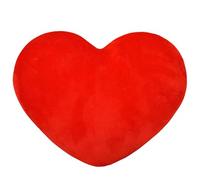 Suxdlan Valentines Day Heart Pillow 20x30cm Fluffy Heart Cushion Stuffed Decorative Pillow Red