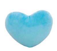 Suxdlan Valentines Day Heart Pillow Fluffy Heart Cushion Stuffed Decorative Pillow 20x30cm Blue