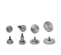 SUXING Flat Contact Points for Dial Digital Indicator Depth Gauge Thickness Gauge M2.5 Thread Shank (A SET)
