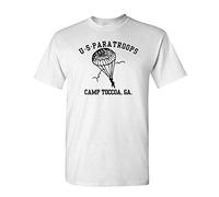 Suxingge US PARATROOPS Camp Toccoa WWII ww2 Army - Mens Cotton T-Shirt - - XXL