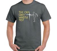 SUXISUUX balloo The Old Grey Whistle Test T-Shirt Mens Retro Music Programme 70'S 80'S Show Dark Grey(Large)