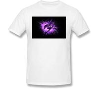 SUXISUUX Fairy Tail Men's Comfortable Short Sleeve Shirts Crew Neck Personality Fashion T-Shirt Black(Large)