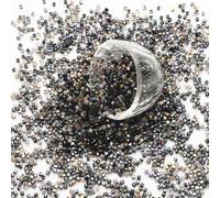 suxuMhao 100pcs 4mm Crystal Glass Beads Cube Shape Spacer Beads with Hole Craft Beads for Jewelry Making Making Necklace Bracelet Earring -Black