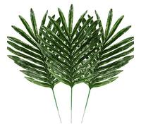 SUXUMHAO 12pcs Green Artificial Tropical Palm Leaves Fake Plant Home Office Party Decoration - Green