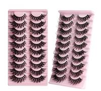suxuMhao 20 Pairs False Eyelashes Faux Mink Lashes Natural Look 8D Volume False Eyelashes HLY03