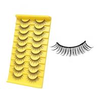 suxuMhao 20 Pairs Fluffy Mink Eyelashes Natural Look Volume False Eyelashes B27