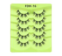 suxuMhao 20 Pairs Fluffy Mink Lashes Natural Look False Eyelashes FDH-16