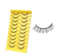 suxuMhao 20 Pairs Fluffy Mink Lashes Natural Look False Eyelashes Volume False Eyelashes B-20