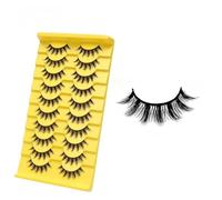 suxuMhao 20 Pairs Fluffy Mink Lashes Natural Look False Eyelashes Volume False Eyelashes B-23