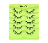suxuMhao 20 Pairs Fluffy Mink Lashes Natural Look False Eyelashes Volume False Eyelashes FDH-06
