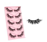 suxuMhao 20 Pairs Mink Lashes Fluffy Natural Look False Eyelashes Volume False Eyelashes 9D308
