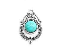 suxuMhao 20Pcs Earring Bohemian Turquoise Pendant DIY Bracelet Necklace Making,P08