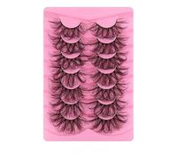suxuMhao 21 Pairs Faux Mink Lashes Fluffy Natural Look False Eyelashes Volume False Eyelashes (7007)