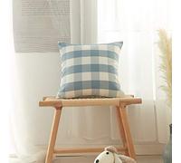 suxuMhao 2Pcs Sofa Cushion Cover Blue Grey Series Start Your Dream Night with This Comfortable, Breathable Pillowcase 17.72x17.72inch(Style A