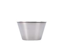 suxuMhao 2Pcs Stainless Steel Condiment Sauce Cups, Multifunctional, Ideal for All Hot and Cold Sauces,2.36 * 2.36 * 1.69inch