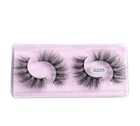 suxuMhao 3 Pairs Fluffy Mink Lashes Natural Look False Eyelashes 8D Volume False Eyelashes G205