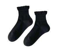 SUXUMHAO 3 pairs of Womens Cotton Socks, Thin Soft Comfort Breathable, Above Ankle Socks for Business, Casual，Athletic Sock (Black Q