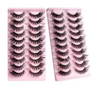 suxuMhao 30 Pairs False Eyelashes Faux Mink Lashes Natural Look 8D Volume False Eyelashes HLY01