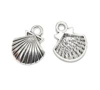 suxuMhao 4Pcs Conch Shell Charms Sea Creatures Pendants for Jewelry Making Crafts Supplies,C04